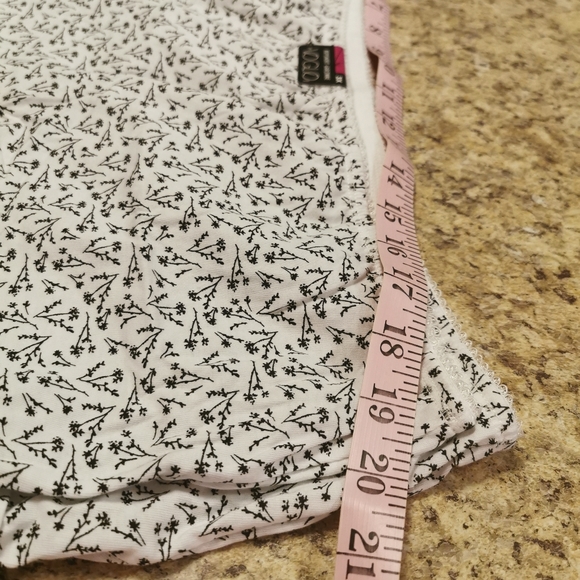 Voglio Black & White Floral Boyshort Underware 3X - Picture 5 of 7